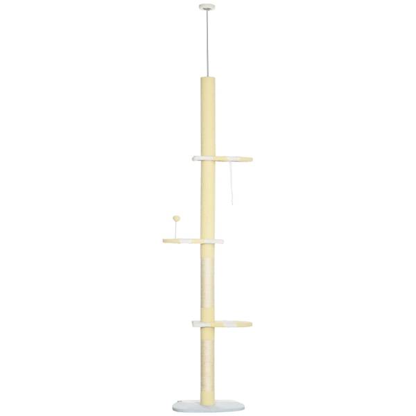 Arbre à chat 770731 Jaune - Bois manufacturé - 16 x 54 x 41 cm