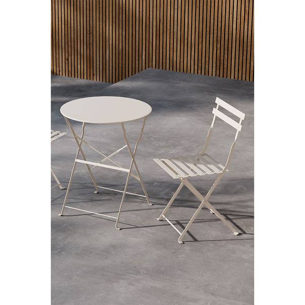Loungeset Tao Beige - Metall - 60 x 71 x 60 cm