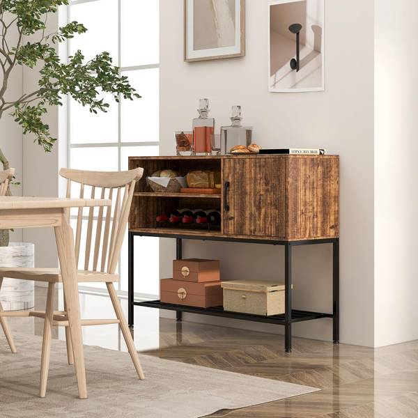 Sideboard VH33437 Braun - Holzwerkstoff - 35 x 83 x 100 cm