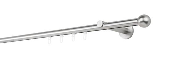 Gardinenstange ball Silber - Breite: 100 cm