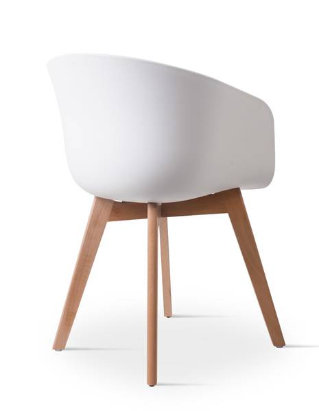 Esszimmerstühle ALBORG 4er Set Weiß