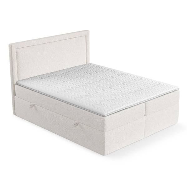 Boxspringbett Tribeca Creme - Liegefläche Breite: 120 cm