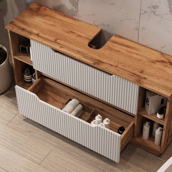 Meuble sous vasque simple Lotta 58674 Blanc pur
