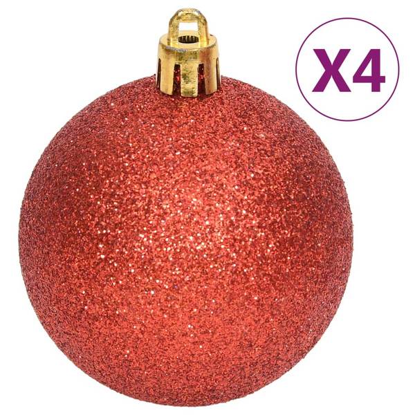 Boules de noël 3028562 (lot de 108) Rot - Weiß - Kunststoff - 1 x 1 x 1 cm