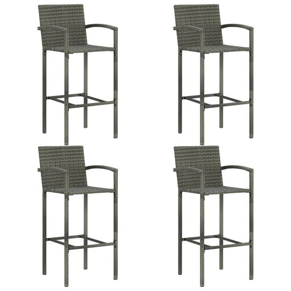 Bar de jardin 3011732-2 (lot de 5) Gris - Polyéthylène - 76 x 106 x 76 cm