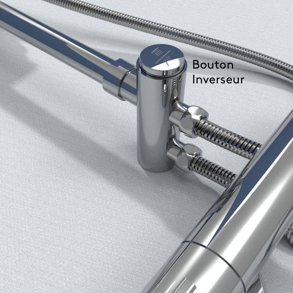 Duschset ohne Armatur Essesmart Schwarz - 30 x 114 cm