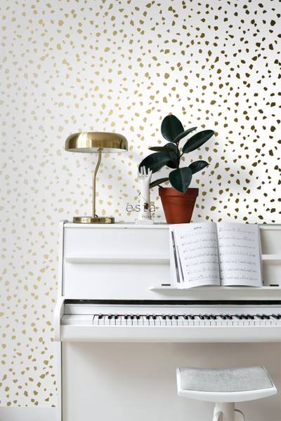 Tapete 139133 Gold - Weiß - 53 x 1005 x 1005 cm