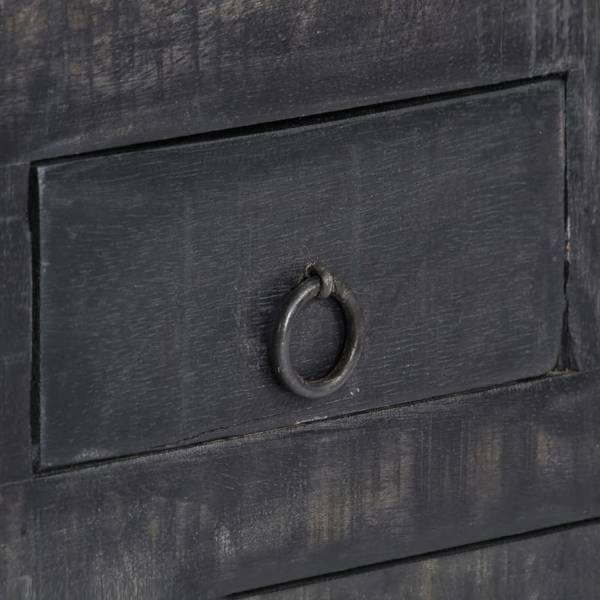 Couchtisch M603386 Schwarz - Massivholz - 20 x 30 x 65 cm