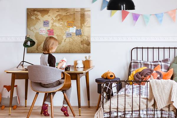 Magnettafel Globus 100 x 70 cm