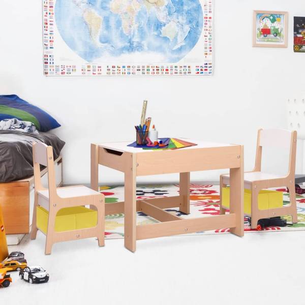 Kindertische und -stühle N( 3er Set) Braun