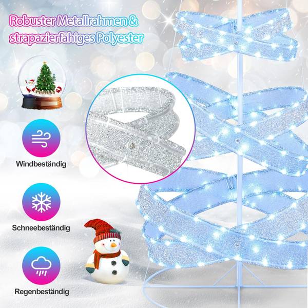 Weihnachtsbaum CM24615DE Weiß - Metall - 70 x 210 x 70 cm
