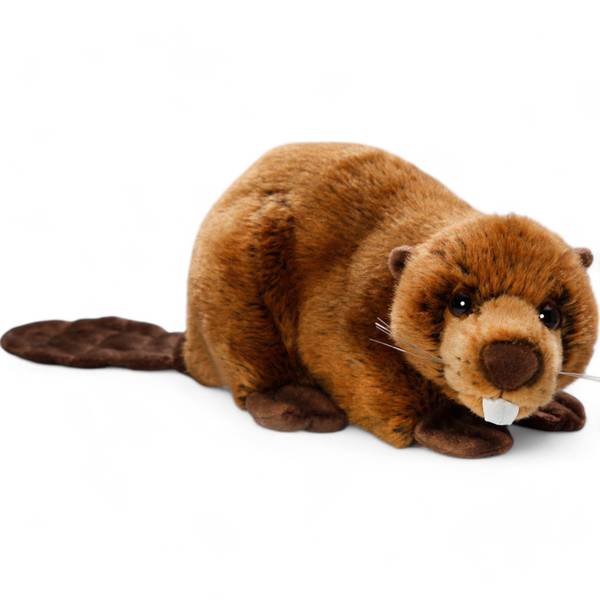 Kuscheltier Biber Braun - Kunstfell - 15 x 15 x 30 cm