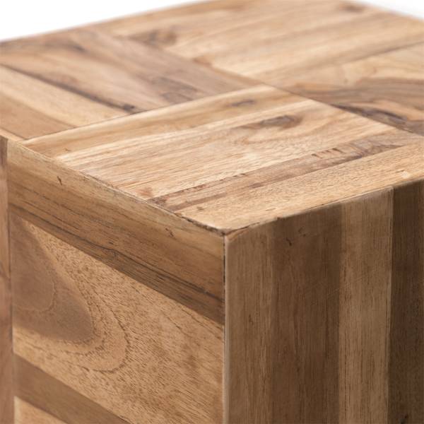 Beistelltisch Cubes Braun - Massivholz - 30 x 45 x 30 cm