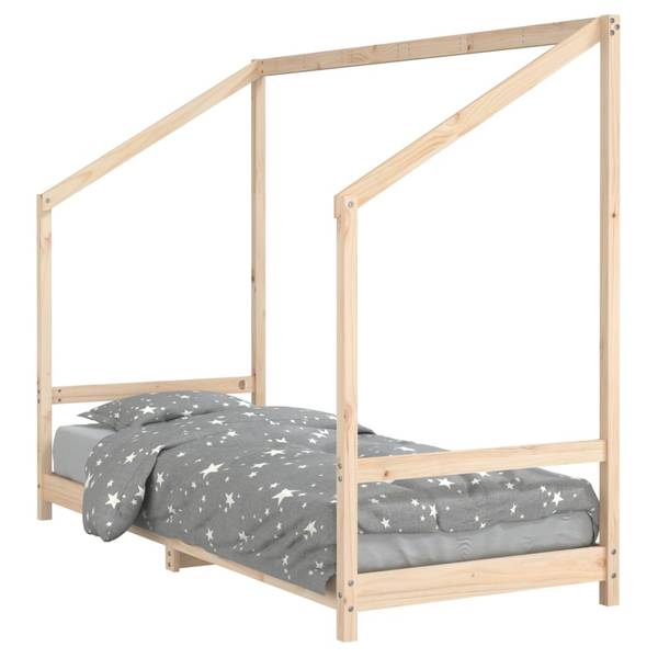 Cadre de lit pour enfant 3031770 Marron - Pin - 85 x 158 x 205 cm
