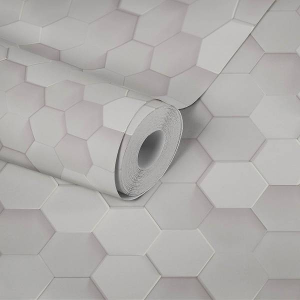 Vliestapete 387231-GU Grau - Fleece - 53 x 1005 x 1 cm