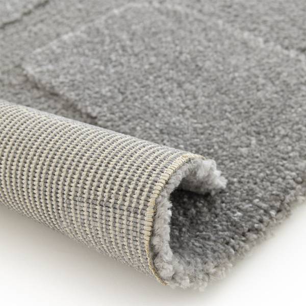 Kurzflorteppich  Meran Grau - Polyester - 200 x 290 cm