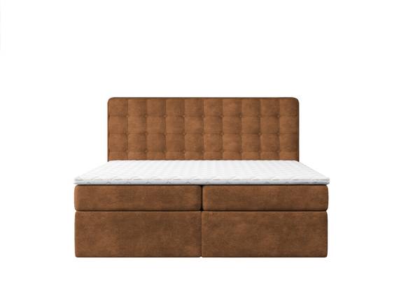 Boxspringbett Feel Me Taschenfederkern Braun - Breite: 162 cm
