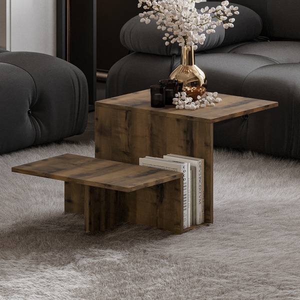 Couchtisch Relinda Nussbaum Dekor