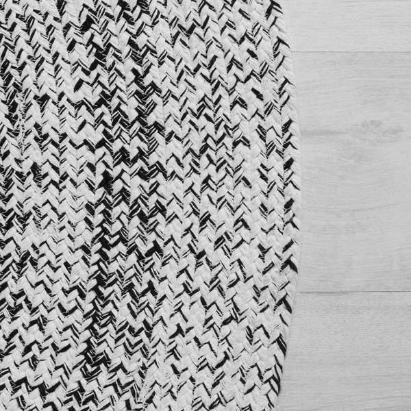 Flachwebeteppich MARIE Schwarz - Weiß - Holzwerkstoff - 1 x 1 x 1 cm