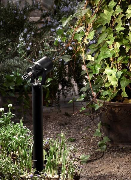 Garden24 Lumière de pointe Noir - Métal - 9 x 58 x 14 cm