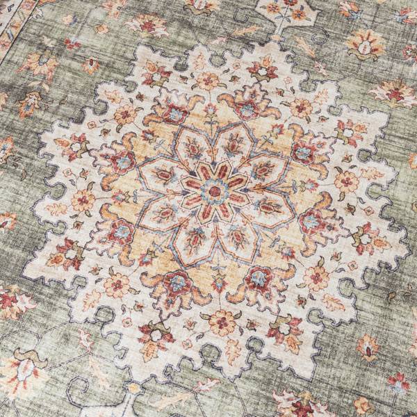 Teppich Santo Medallion Petrol - 80 x 150 cm