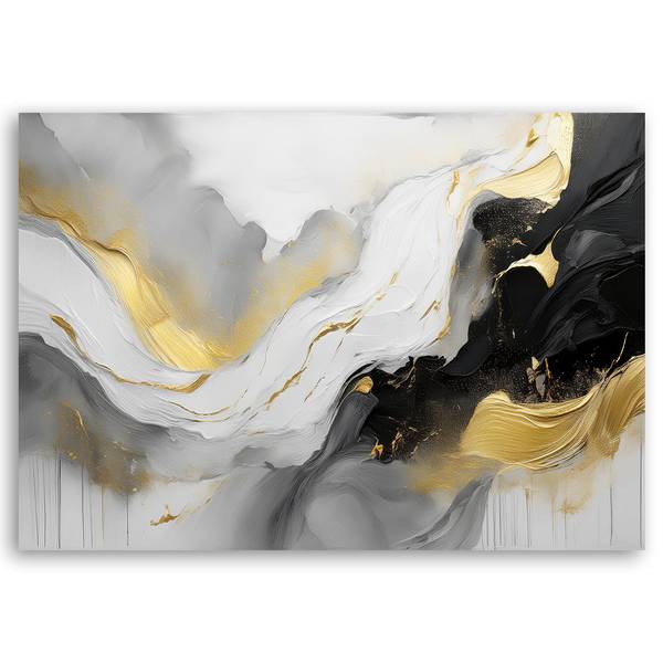 Wandbild wellen aquarell abstraktion 120 x 80 cm