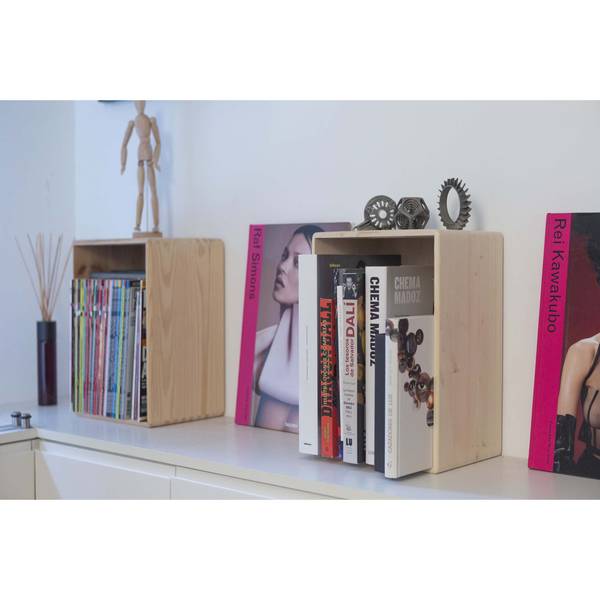 Caisse en bois de rangement 30 x 20 x 14 Beige - Bois manufacturé - 30 x 14 x 20 cm