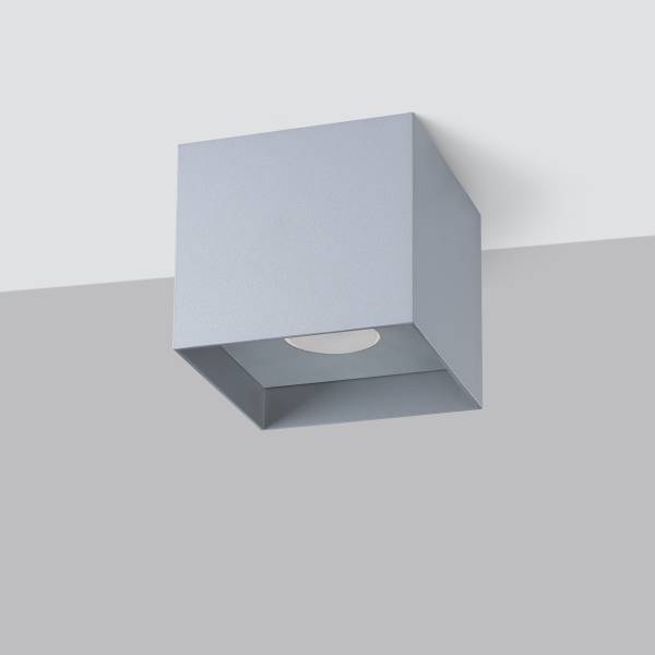Deckenlampen Hati Grau - Aluminium - 12 x 11 x 12 cm