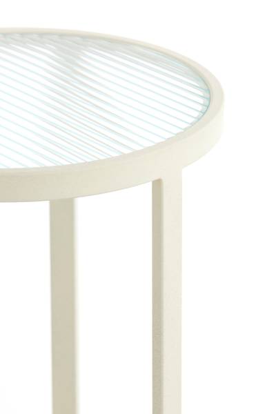Tisch RETIRO Weiß - Metall - 35 x 81 x 35 cm