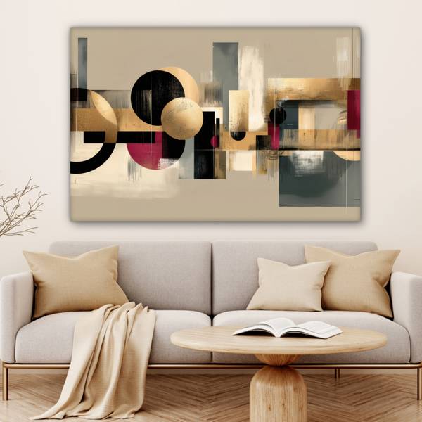 LEINWANDBILD Geometrisch 140 x 90 cm