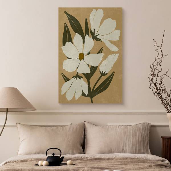 Leinwandbild Blume 40 x 60 x 60 cm