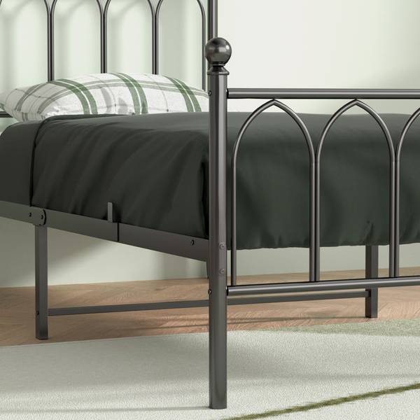 Bettgestell ZY-025 Schwarz - Liegefläche Breite: 90 cm