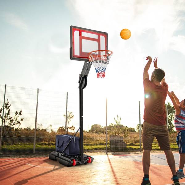 Basketballständer EB50459DE Schwarz - Metall - 54 x 310 x 77 cm