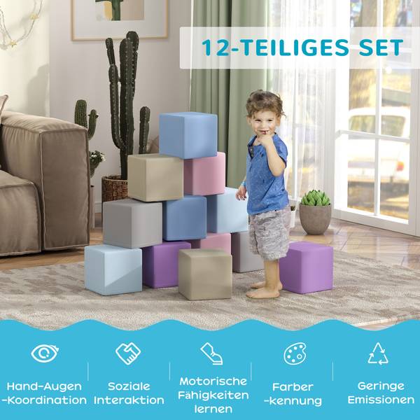 Softbausteine 3D0-003V01MX 12er Set Textil