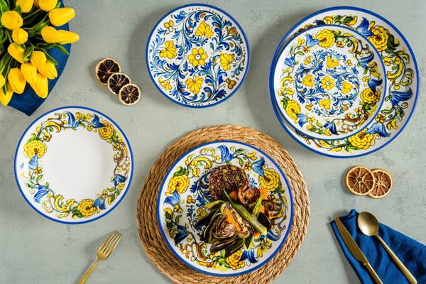 Assiette à Pizza Albufera 2 él. Porcelaine - 32 x 2 x 32 cm