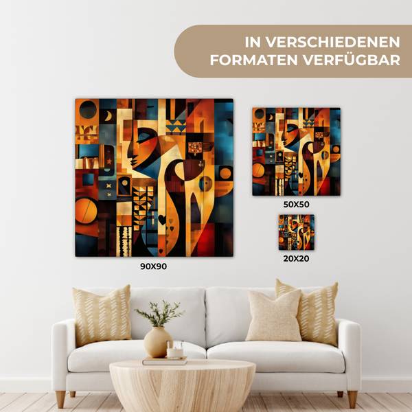 LEINWANDBILD Figuren 20 x 20 cm