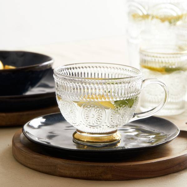 Tasse BARREL 6er-Set Glas - 11 x 9 x 11 cm