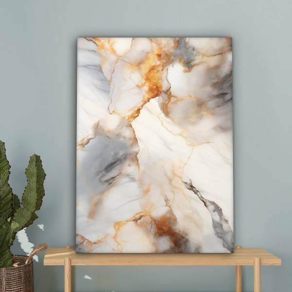 CANVAS SCHILDERIJ Marmer 60 x 80 cm