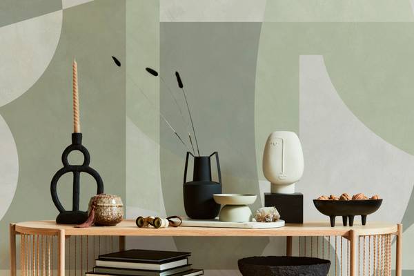 Panorama-Tapete Teibi Grün