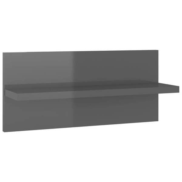 Wandregale 3008021-2 (4er Set) Grau - Holzwerkstoff - 12 x 18 x 40 cm