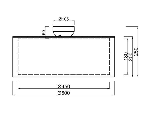 Deckenleuchte groß Stoff Lampenschirm Schwarz - Weiß - Metall - Textil - 50 x 25 x 50 cm