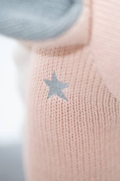 Schaukeltier Einhorn Pink - Baumwollstoff - 21 x 48 x 36 cm