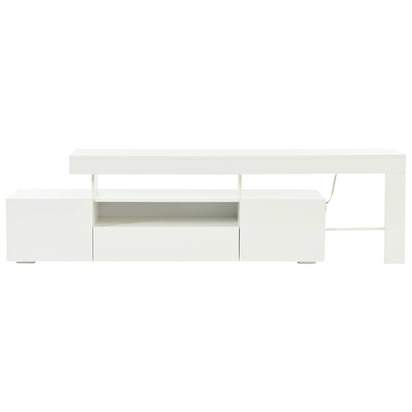 Meuble TV Endymion Ⅱ Blanc - Bois manufacturé - 37 x 53 x 192 cm