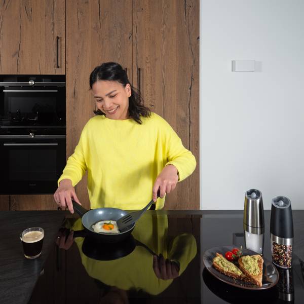 Bratpfanne Black Delight Schwarz - Metall - 18 x 6 x 20 cm