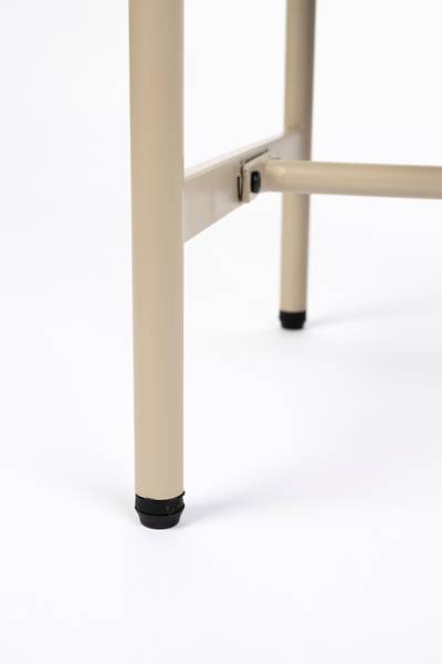 Beistelltisch AMAYA Beige - Massivholz - 48 x 54 x 38 cm