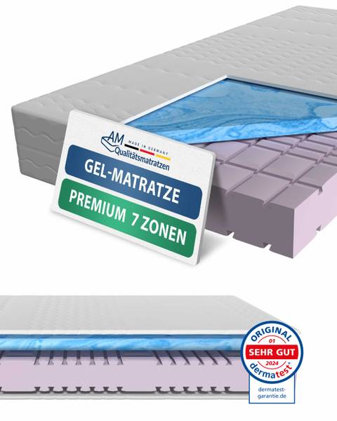 Gelmatratze KOMFORT PREMIUM H2 - Liegefläche Breite: 80 cm