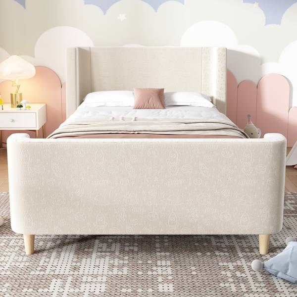 Polsterbett VELVⅠ Beige