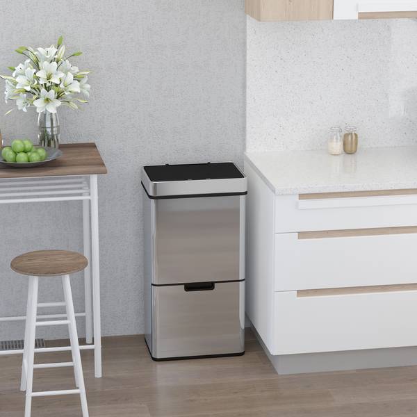 Sensor Mülleimer 851-018 Silber - Metall - 30 x 81 x 42 cm