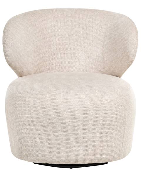 Sessel ALVDAL Beige - Schwarz - Textil - 74 x 73 x 79 cm