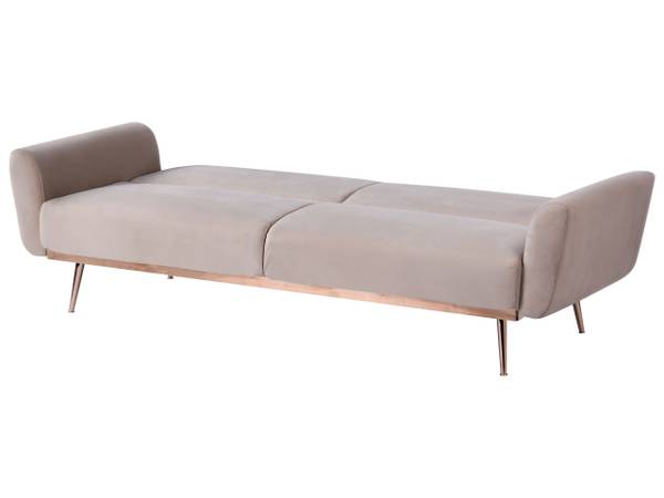 Sofa EINA 3-tlg Beige - Grau - Textil - 210 x 86 x 81 cm